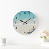 Grande Horloge Ronde Beautiful Tropical Beach (Maison)