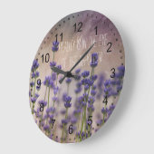 Grande Horloge Ronde Beauty Lavender Flowers (Angle)