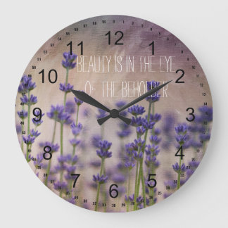 Grande Horloge Ronde Beauty Lavender Flowers