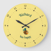 Grande Horloge Ronde Bébé abeille (Recto)