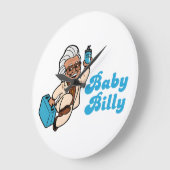 Grande Horloge Ronde Bébé Billy (Angle)