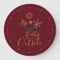 Bébé c'est froid dehors Golden Snowflakes