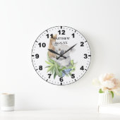 Grande Horloge Ronde Bébé Koala pour chambre de garçon (Maison)