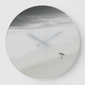 Grande Horloge Ronde Bécasseau côtier sur la plage (Recto)