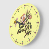 GRANDE HORLOGE RONDE BEE BEE ET BEEKEEPER (Angle)