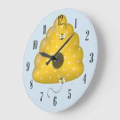 Grande Horloge Ronde Bee Cool Behive (Angle)