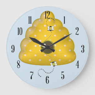 Grande Horloge Ronde Bee Cool Behive