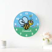 Grande Horloge Ronde Bee Garden Bumblebee (Maison)