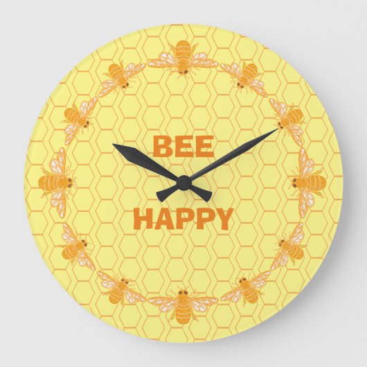 Grande Horloge Ronde Bee Happy honeycomb (Recto)