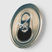 Grande Horloge Ronde Beer Can Pop Top Beer Drinker Man Cave (Angle)