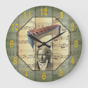 Grande Horloge Ronde Beethoven ~ Orchestre symphonique ~ Xylophone ~  