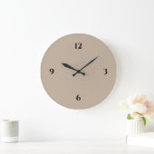 Grande Horloge Ronde Beige & Black Minimum Large Clock (Maison)