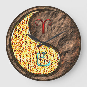 Grande Horloge Ronde Bélier & Serpent de Terre