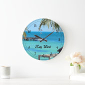 Grande Horloge Ronde Belle Key West (Maison)