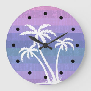 Grande Horloge Ronde Belle maison de plage Tropical