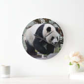 Grande Horloge Ronde Belle Panda Géante Femme (Maison)