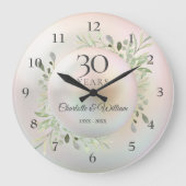 Grande Horloge Ronde Belle Perle 30e anniversaire de verdure (Recto)
