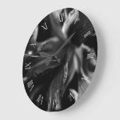 Grande Horloge Ronde Belles Fleurs de Lys (Angle)
