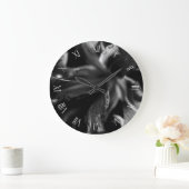 Grande Horloge Ronde Belles Fleurs de Lys (Maison)