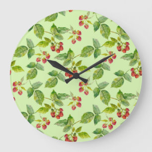 Grande Horloge Ronde Berry sain : framboise Arrière - plan sans mer.