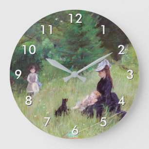 Grande Horloge Ronde Berthe Morisot - Dans un parc
