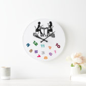 GRANDE HORLOGE RONDE ***BEST FRIENDS FOREVER***** (Maison)
