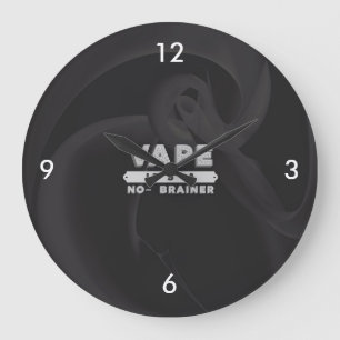 Grande Horloge Ronde Bêtise de Vape