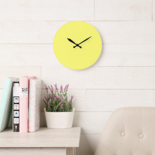 Grande Horloge Ronde Beurre jaune