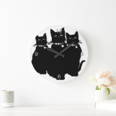 Grande Horloge Ronde Beware the Black Cat (Maison)