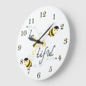 Grande Horloge Ronde Beyoutiful Bees (Angle)