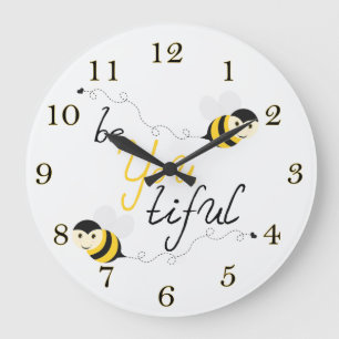 Grande Horloge Ronde Beyoutiful Bees