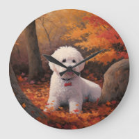 Bichon Frise à l'automne Feuilles automne Inspire
