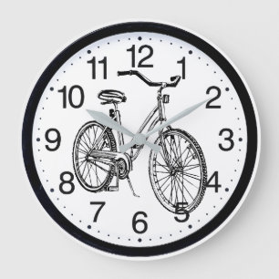 Grande Horloge Ronde Bicycle design clock with numbers