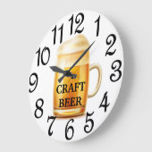 Grande Horloge Ronde Bière artisanale (Angle)