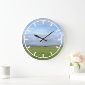 Grande Horloge Ronde Big Sky et Green Fields (Maison)