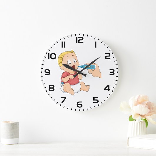Grande Horloge Ronde Bilan de la température du bébé Santé pédiatrique