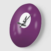 Grande Horloge Ronde Billard Numéro 4 (Angle)