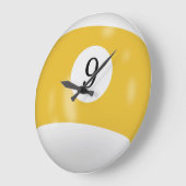 Grande Horloge Ronde Billard Numéro 9 (Angle)