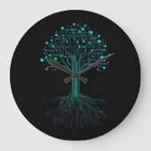 Grande Horloge Ronde Binary Coding Programmer Graphic Design for Coders (Recto)