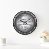 Grande Horloge Ronde Binary Globe (Maison)