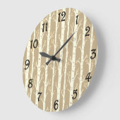 Grande Horloge Ronde Birch Trees (Angle)