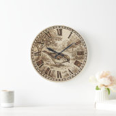 Grande Horloge Ronde  Bird Wall Clock  (Maison)