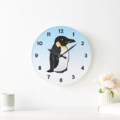 Grande Horloge Ronde Birdorable Empereur Penguin (Maison)
