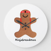 Biscuit Ninjabreadman (cookie)Horloge murale acryl