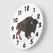 Grande Horloge Ronde Bison Clock (Angle)