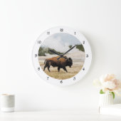 Grande Horloge Ronde Bison et Old Faithful Wall Clock (Maison)