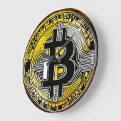 Grande Horloge Ronde bitcoin (Angle)