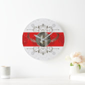 Grande Horloge Ronde Bitcoin Gold Coin (Maison)