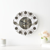 Grande Horloge Ronde Bitcoin Gold Coin (Maison)