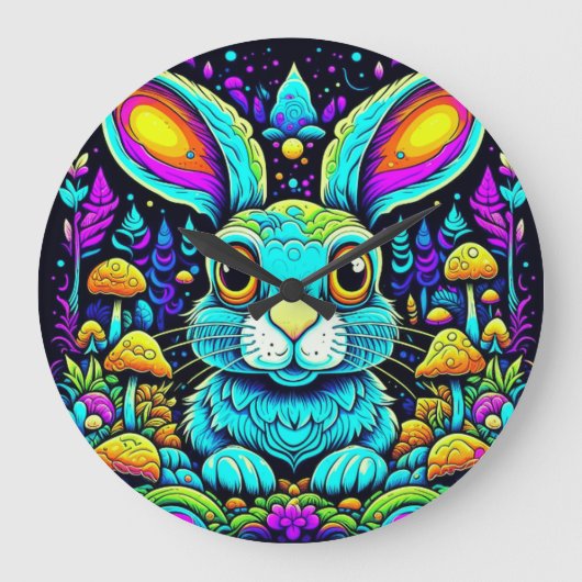 Grande Horloge Ronde Bizarre lapin (Recto)